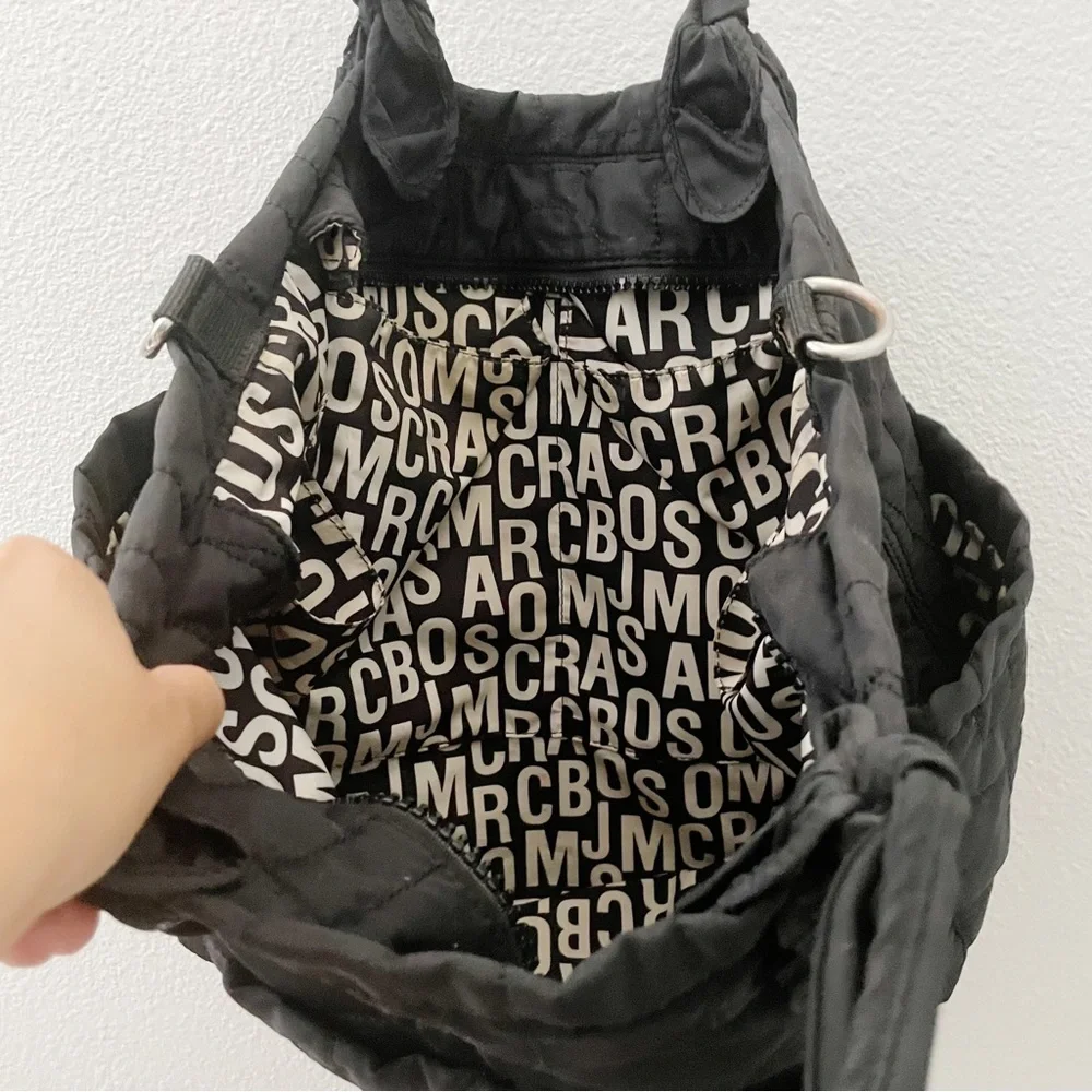 Marc Jacobs black nylon Eliza diaper bag